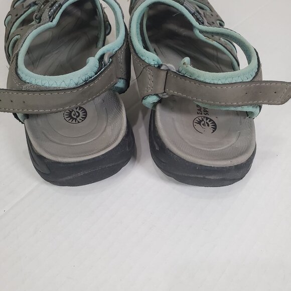 EARTH SPIRIT Womens Sandals Outdoor Waterproof Performance Hook & Loop Gray 10 - Picture 9 of 12
